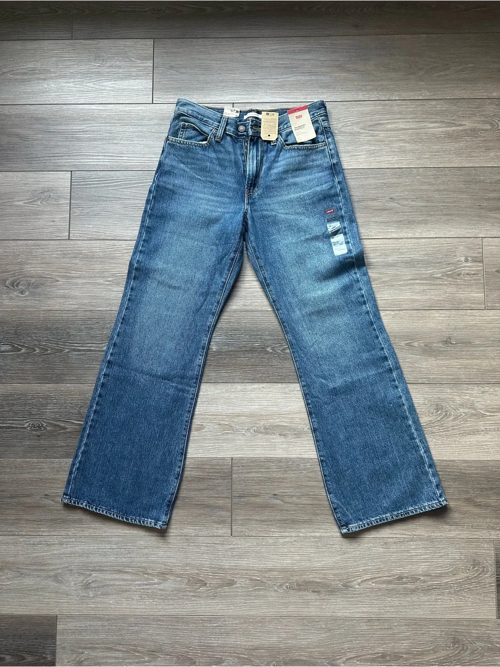 Levi's Blue Bootcut Denim Jeans with Signature Back Pockets NWT